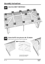 Предварительный просмотр 21 страницы Creative Play HIPPED ROOF SHELTER CP046/HR Assembly Instructions Manual