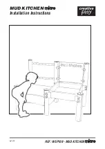 Preview for 1 page of Creative Play Mud Kitchen Micro Installation Instructions Manual