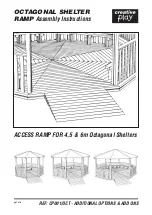 Предварительный просмотр 1 страницы Creative Play OCTAGONAL SHELTER RAMP Assembly Instructions