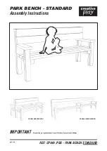 Creative Play PARK BENCH - STANDARD CP049/PBS Assembly Instructions Manual предпросмотр