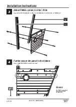 Предварительный просмотр 34 страницы Creative Play QUARTER MASTER Installation Instructions Manual