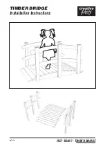 Creative Play TIMBER BRIDGE Installation Instructions Manual preview