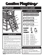 Creative Playthings AH 201-102Q Assembly Manual preview