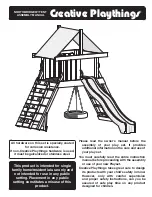 Preview for 1 page of Creative Playthings NORTHBRIDGE W/ TENT Assembly Manual