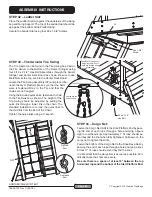 Preview for 20 page of Creative Playthings NORTHBRIDGE W/ TENT Assembly Manual