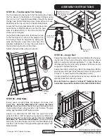 Preview for 21 page of Creative Playthings NORTHBRIDGE WOOD ROOF User & Assembly Manual