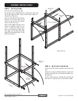 Предварительный просмотр 10 страницы Creative Playthings Williamsburg SH 3100-000 Assembly Manual