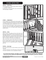 Предварительный просмотр 18 страницы Creative Playthings Williamsburg SH 3100-000 Assembly Manual