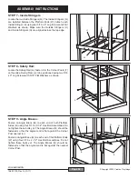 Предварительный просмотр 12 страницы Creative Playthings Williamsburg Assembly Manual