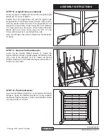 Предварительный просмотр 13 страницы Creative Playthings Williamsburg Assembly Manual