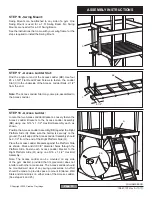 Предварительный просмотр 15 страницы Creative Playthings Williamsburg Assembly Manual