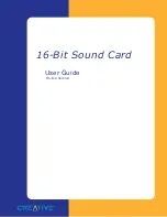 Preview for 1 page of Creative 16-Bit Sound Card User Manual