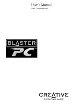 Creative Blaster PC M001 User Manual preview