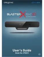 Creative BlasterX Senz3D User Manual preview