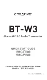 Creative BT-W3 Quick Start Manual preview