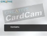 Предварительный просмотр 2 страницы Creative CardCam Getting Started