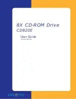 Preview for 1 page of Creative CD820E User Manual