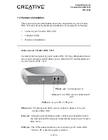 Preview for 3 page of Creative DSL 7410 Installation Manual