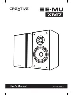 Creative E-MU XM7 User Manual preview