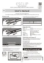 Preview for 1 page of Creative ESCLIP User Manual