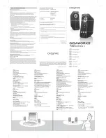 Preview for 1 page of Creative GIGAWORKS T20 II - QUICKSTART FRONT Quick Start Manual