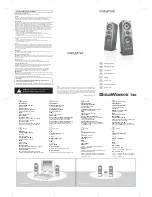 Creative GigaWorks T40 Quick Start Manual preview