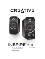 Предварительный просмотр 1 страницы Creative Inspire T10 Quick Start Manual