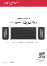 Preview for 1 page of Creative iRoar Go User Manual