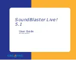 Creative Live 5.1 User Manual preview