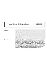 Preview for 1 page of Creative Live! Drive IR Quick Start Manual