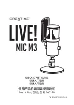 Creative Live! Mic M3 Quick Start Manual preview