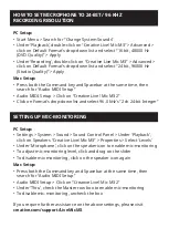 Preview for 8 page of Creative Live! Mic M3 Quick Start Manual