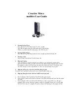 Preview for 1 page of Creative Muvo Audible User Manual