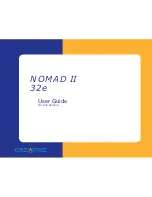 Preview for 1 page of Creative NOMAD II User Manual