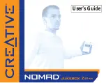 Creative NOMAD Jukebox ZEN NX 20GB User Manual preview