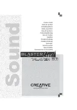 Preview for 1 page of Creative SB0100 Product Manual