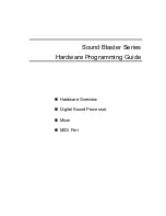 Предварительный просмотр 1 страницы Creative SB0350 Programming Manual