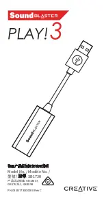 Creative SB1730 User Manual предпросмотр