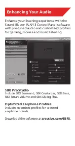 Предварительный просмотр 3 страницы Creative SB1730 User Manual