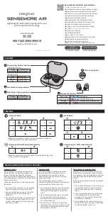 Creative SENSEMORE AIR EF1020 Quick Start Manual предпросмотр