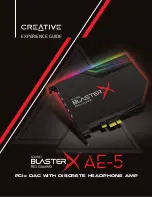 Предварительный просмотр 1 страницы Creative Sound Blaster AE-5 Experience Manual