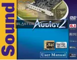 Creative Sound Blaster Audigy 2 Platinum eX User Manual preview