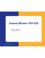 Creative Sound Blaster PCI128 User Manual preview