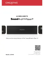 Preview for 1 page of Creative Sound Blaster Roar 2 MF8190 User Manual