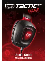 Creative Sound Blaster Tactic 30 Rage GH0230 User Manual предпросмотр