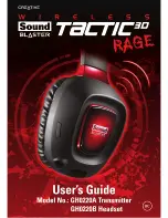 Creative SOUND BLASTER TACTIC3D OMEGA WIRELESS Manual preview