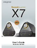 Предварительный просмотр 1 страницы Creative Sound Blaster X7 SB1580 User Manual