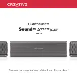 Creative SoundBlasterRoar SR20 Handy Manual предпросмотр