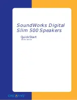 Creative SoundWorks Digital Slim 500 Quick Start Manual предпросмотр