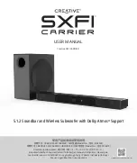 Creative SXFI Carrier User Manual preview